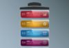 Business infographic : business infographic template shiny horizontal colorful stack style #Infographic