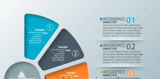 Business infographic : vector abstract 3d paper infographic elements.Business infographics