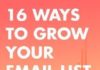Digital Marketing : 16 Badass Strategies for Growing Your Email List (Plus a Free Checklist and 3 Bonus Hacks)