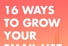 Digital Marketing : 16 Badass Strategies for Growing Your Email List (Plus a Free Checklist and 3 Bonus Hacks)