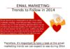 Digital Marketing : #EmailMarketing: Trends to Follow in 2014