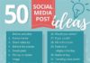 Digital Marketing : Infographic : 50 Types of Social Media Posts to Keep Your Followers Interested