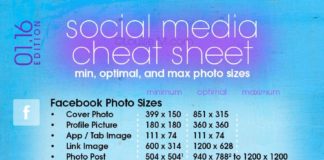 Digital Marketing : Social Media Cheat Sheet 2019: Must-Have Image Sizes!