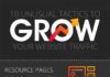 Digital Marketing : Website traffic tactics infographic