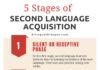 Educational infographic : 5 Stages of Second Language Acquisition + Infographic