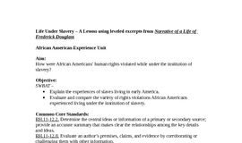 Educational infographic : An inquiry based lesson using excerpts from A Narrative of Frederick Douglass as…