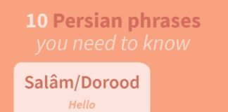 Educational infographic : Educational infographic : 21 Essential Persian Phrases You’ll Need in Iran
