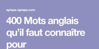 Educational infographic : Educational infographic : 400 Mots anglais qu’il faut connaître pour comprendre 75% des textes