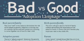 Educational infographic : Educational infographic : Adoption Language Infographic