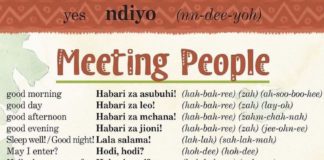 Educational infographic : Educational infographic : Learn a little Swahili every day!