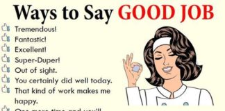 Educational infographic : Englisch-Wortschatz: Lob aussprechen! Good Job!