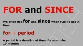 Educational infographic : Englisch lernen in Irland- Für und seit / Present perfect – Jay Goodwin – #Engl…
