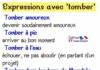 Educational infographic : Expressions avec “tomber” – #avec #Expressions #francaise #Tomber