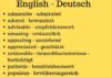 Educational infographic : German english