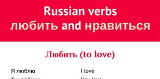 Educational infographic : Learn Russian: How to Say “I like” in Russian