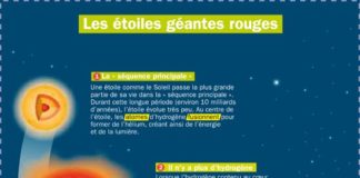 Educational infographic : Les étoiles géantes rouges