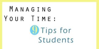 Educational infographic : Managing Your Time: 9 Tips for Students