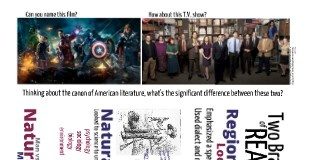 Educational infographic : Realism, American Literature Movement, from Civil War to Regionalism/Naturalism