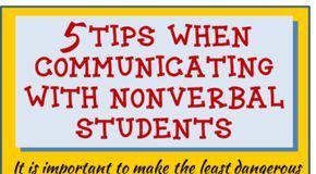 Educational infographic : Teaching Nonverbal Students