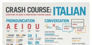 Educational infographic : The real Basic of Italian language! Crash Course: Italian Language Infographic. …