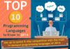 Educational infographic : Top 10 Programming Languages to Know #infographic – C Programming – Ideas of C P…