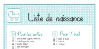 Educational infographic : Tout le nécessaire pour accueillir bébé