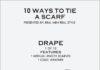 Fashion infographic : 10 Manly Ways To Tie Scarves
