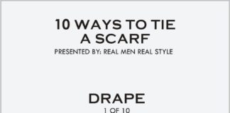 Fashion infographic : 10 Manly Ways To Tie Scarves
