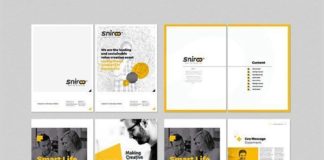 Fashion infographic : Food infographic – 2-Color-Catalogue-Layout-Ideas