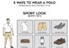 Fashion infographic : 5 Ways To Wear A Polo Infographic