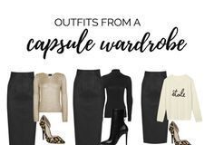 Fashion infographic : Capsule wardrobe for autumn/winter – wardrobe essentials