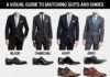 Fashion infographic : A visual guide to match suits and shoes
