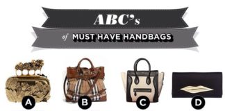 Fashion infographic : Abc's of designer handbags