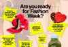 Fashion infographic : Are You Ready For Fashion Week?