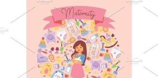 Fashion infographic : Baby shop vector cartoon kids by Vectorstockersland on Creative Market #icons #w…