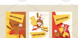 Fashion infographic : Baseball vector pattern catchers by Vectorstockersland on Creative Market #icons…
