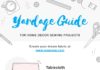 Fashion infographic : Based on standard product dimensions, we whipped up this helpful yardage guide …