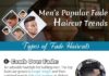 Fashion infographic : Best Types of Fade Haircuts – Comb over Fades for Men