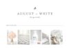 Fashion infographic : Brand Reveal: August + White Design Studio | Click to find out more about brandi…