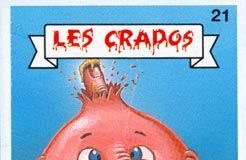 Fashion infographic : Cartes à collectionner “LES CRADOS”