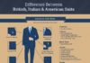 Fashion infographic : Fashion infographic : Difference Between British, Italian, & American Suit Styles Infographic