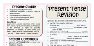 Fashion infographic : Fashion infographic : Fashion infographic : PRESENT TENSES REVISION