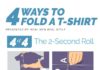 Fashion infographic : Fashion infographic : How To Fold a T-Shirt Fast – Best Quick Ways Of Folding T-Shirts