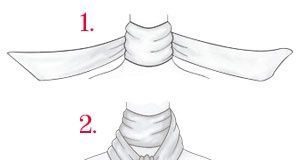 Fashion infographic : Fashion infographic : how to tie silk scarf
