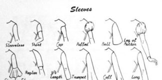 Fashion infographic : Fashion infographic : sleeves pants visual glossary
