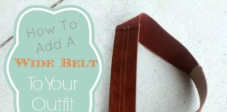 Fashion infographic : How To Add A Wide Belt To Your Outfit