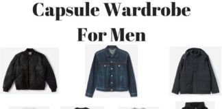 Fashion infographic : How To Style: Men Capsule Wardrobe