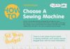 Fashion infographic : How to Choose a Sewing Machine #infographic