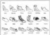 Fashion infographic : Infographie de la mode: chaussures