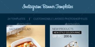 Fashion infographic : Instagram Banner Templates — Photoshop PSD #clothing #sport